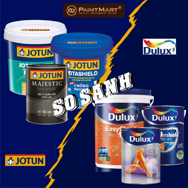 Jotun và Dulux: Khám phá thế giới màu sắc đa dạng từ những thương hiệu sơn nổi tiếng Jotun và Dulux. Tận hưởng màu sắc đẹp, chất lượng và độ bền tuyệt vời của các sản phẩm này.
