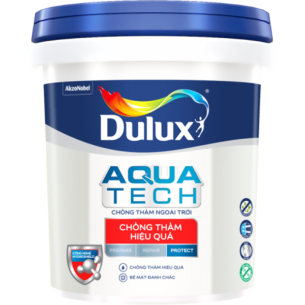 Sơn chống thấm DULUX AQUATECH: Khám phá ngay sơn chống thấm Dulux Aquatech - giải pháp hiệu quả cho các vấn đề về thấm nước. Công nghệ tiên tiến giúp bảo vệ mọi bề mặt, đảm bảo độ bền và đẹp trong thời gian dài.