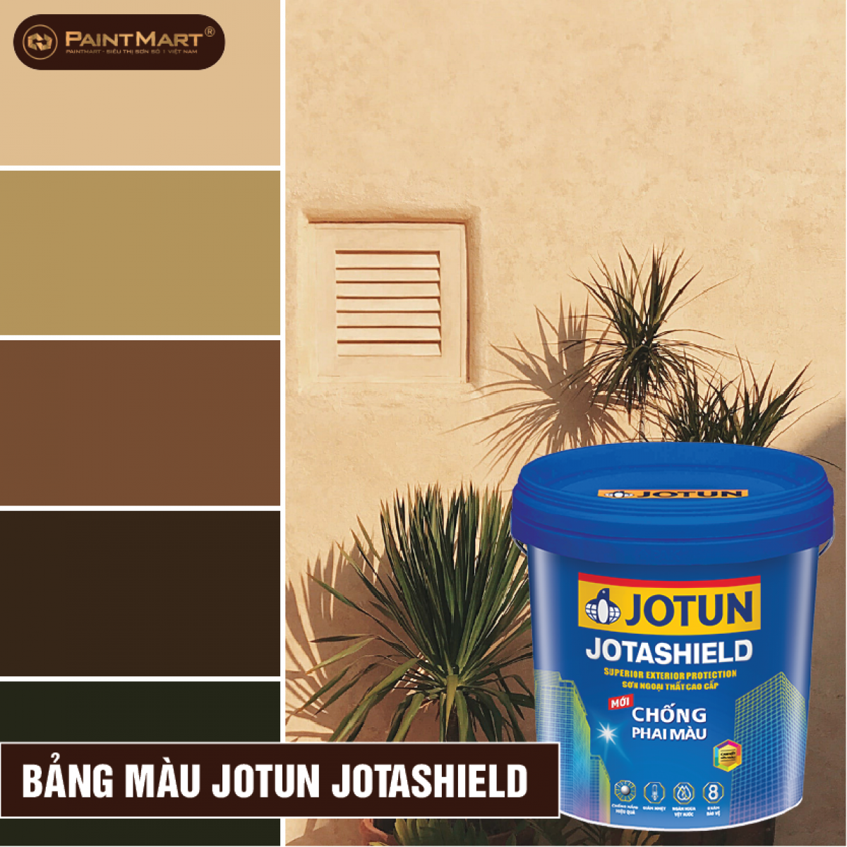 Jotun Jotashield: Thương hiệu sơn nổi tiếng Jotun đã cho ra mắt sản phẩm Jotashield, mang đến cho ngôi nhà của bạn lớp sơn bảo vệ chống thấm, chống nấm mốc và chịu được sự tấn công của thời tiết khắc nghiệt. Hãy xem hình ảnh để hiểu thêm về sản phẩm này!