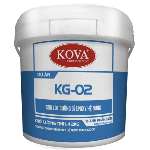 Sơn lót chống rỉ Epoxy hệ nước Kova KG-02 được thiết kế đặc biệt để ngăn chặn hiện tượng ăn mòn, chống lại oxy hóa và ảnh hưởng của hóa chất. Đừng bỏ qua cơ hội xem hình ảnh liên quan.