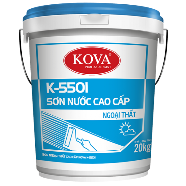 Sơn chống thấm ngoài trời K-5501: Sơn chống thấm ngoài trời K-5501 là giải pháp tuyệt vời để bảo vệ tường nhà khỏi tác động của mưa và gió. Hãy xem hình ảnh để cảm nhận độ bền và hiệu quả của sơn phủ sẽ mang lại sự yên tâm cho bạn trong mùa mưa bão.