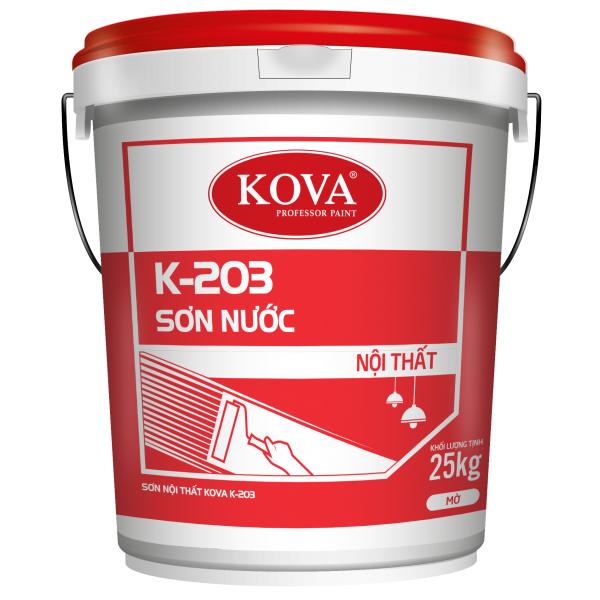 Sơn nước nội thất không bóng KOVA K-203: Bạn muốn tạo nên không gian sống tươi tắn, sáng sủa hơn? Sơn nước nội thất không bóng KOVA K-203 sẽ giúp bạn đạt được điều đó. Hãy xem hình ảnh liên quan để hiểu rõ hơn về sản phẩm này.