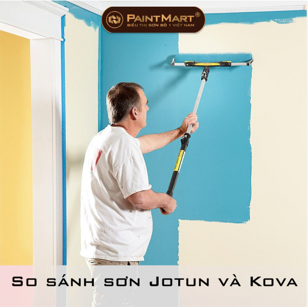 So sánh giá thành của sơn Jotun và sơn Kova, và ảnh hưởng của giá thành đến chất lượng và hiệu quả của sơn.