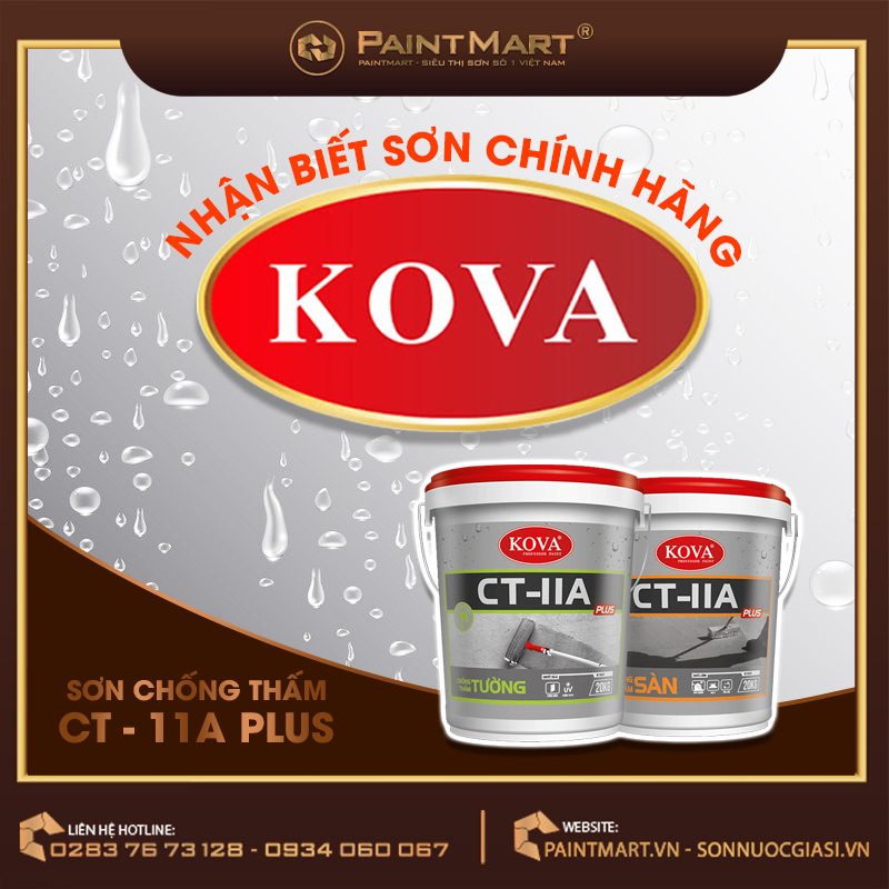 Sơn chính hãng Kova: Chọn sơn Kova chính hãng để đảm bảo tối đa sự an toàn và hiệu quả cho công trình sơn của bạn. Hãy xem ảnh để biết thêm về đặc điểm và ưu điểm của sơn chính hãng Kova.