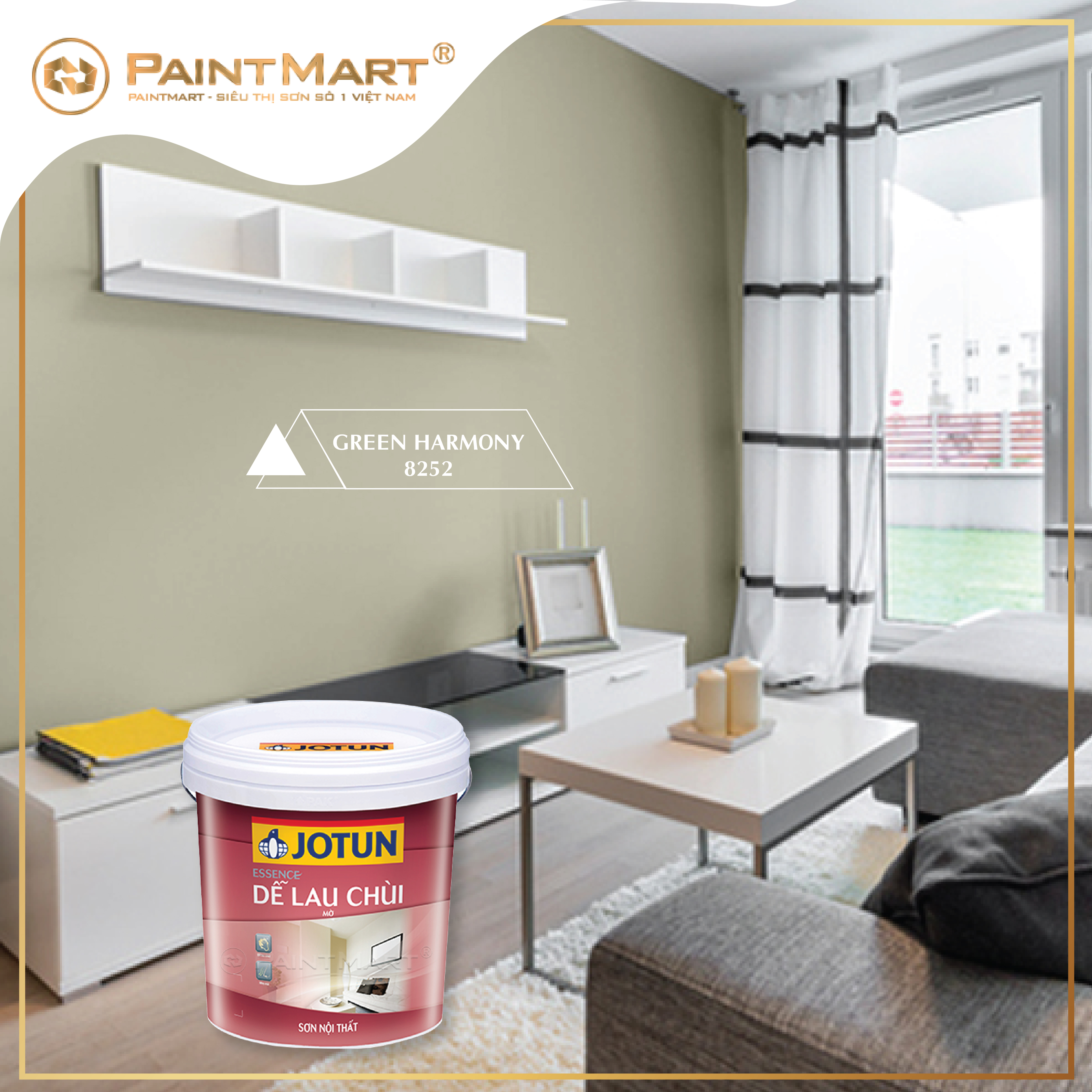 Bật mí 4 màu sơn cho phòng khách - sơn Jotun:Jotun đưa ra 4 màu sơn phòng khách đẹp nhất và phù hợp với phong cách của bạn. Khám phá các màu sắc Tía tô, Mận, Bạch mã, Vàng nhạt để tạo nên không gian sống sang trọng và ấm cúng.